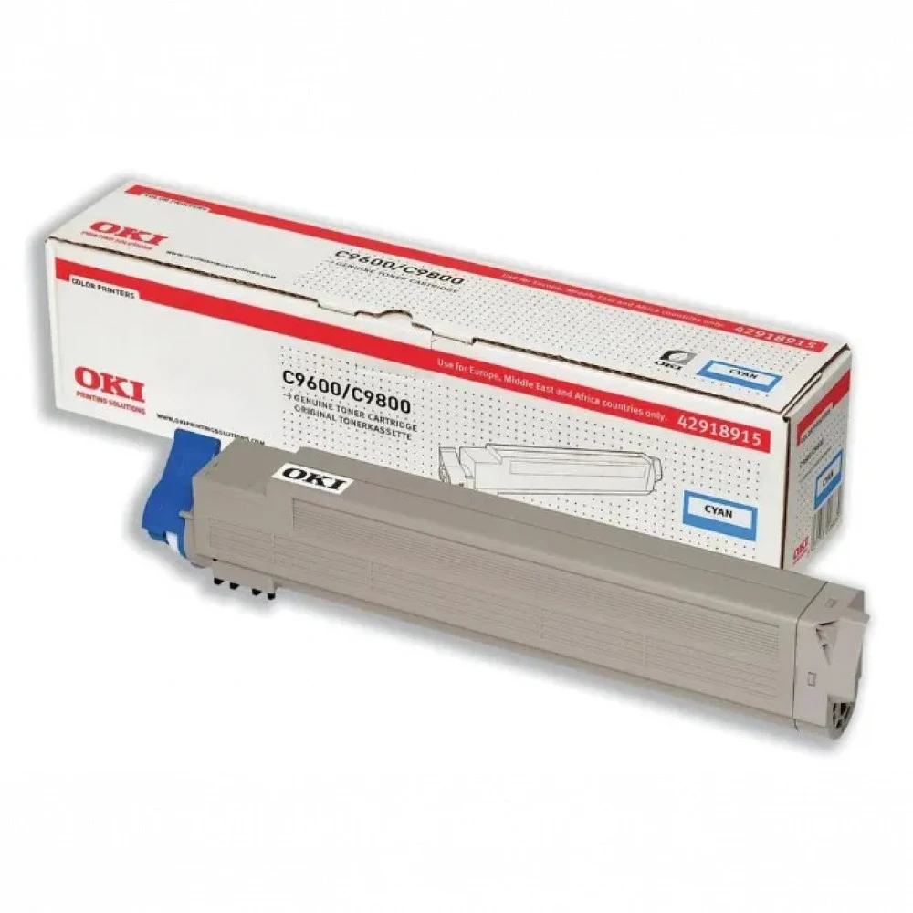 42918963/42918915 Тонер-картридж синий для OKI C9600/ 9800/ 9650/ 9850/ 9800MFP/ 9850MFP (15000 стр)