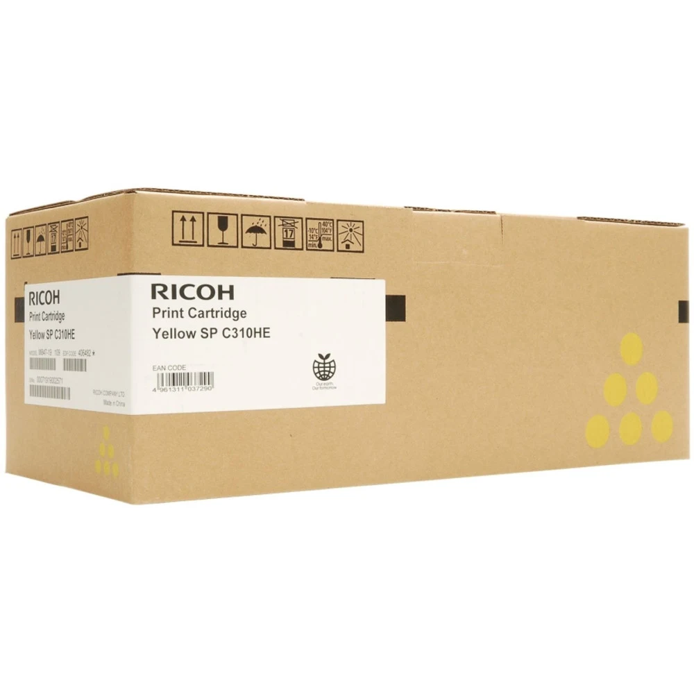 Принт-картридж Ricoh SP C310HE желтый, 6000 стр., для Ricoh Aficio SPC-Serie 231 SF/232 SF/311 N/312 DN/231 N/232 DN/310/310 A/311 SP/320/242/242 DN/242 SF/320 DN