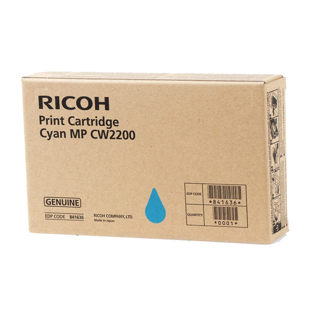 Картридж гелевый тип MP CW2200 RICOH MP CW2200SP/CW2201SP голубой (841636) 100 мл/461 стр
