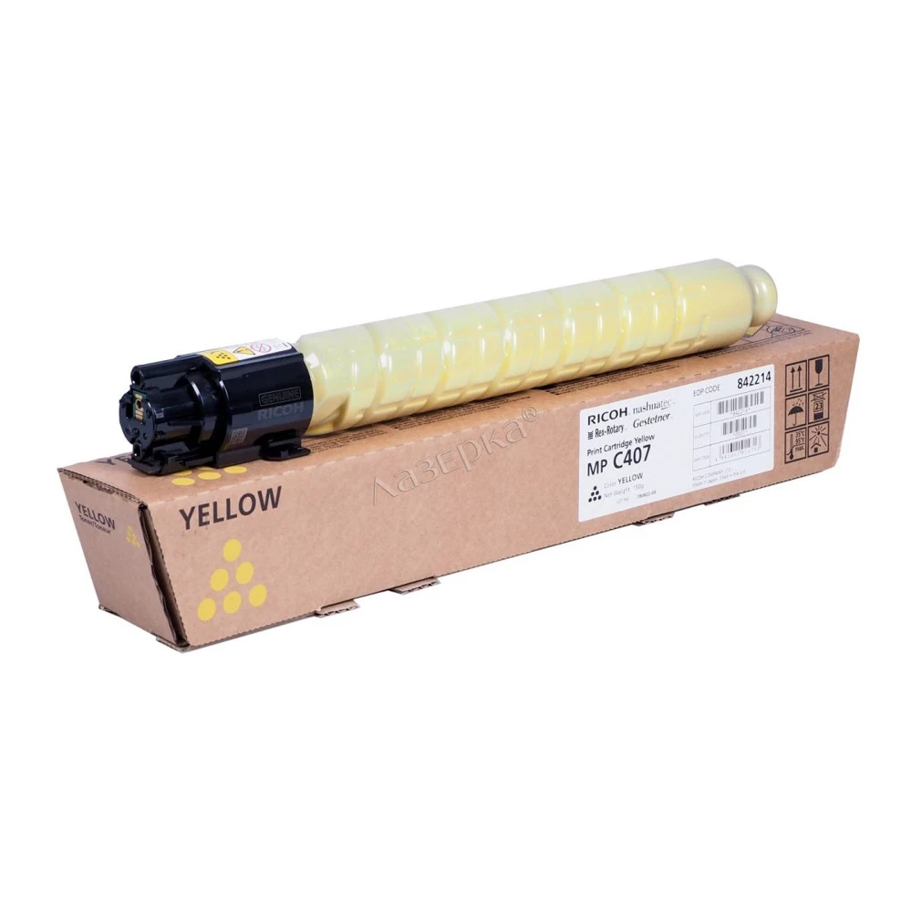 842214 Тонер-картридж Ricoh тип MP C407 желтый для Aficio MP C407SPF (8000 стр)