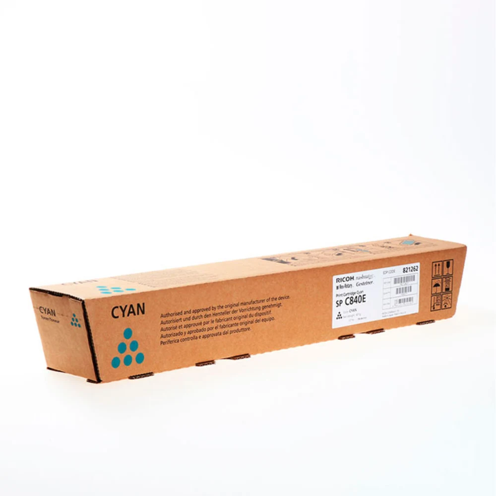 Тонер-картридж Ricoh SP C840E голубой, 34000 стр., для Ricoh SP C840DN/SP C842DN