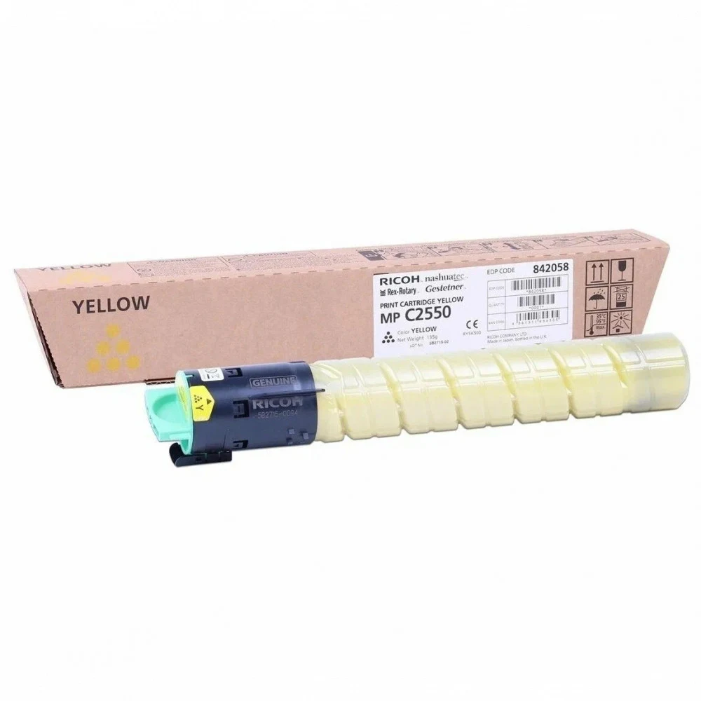 842470 - Тонер-картридж жёлтый тип MPC2550E для Ricoh Aficio MPC2030/2530/2050/2550/2051/2551 (5500стр)