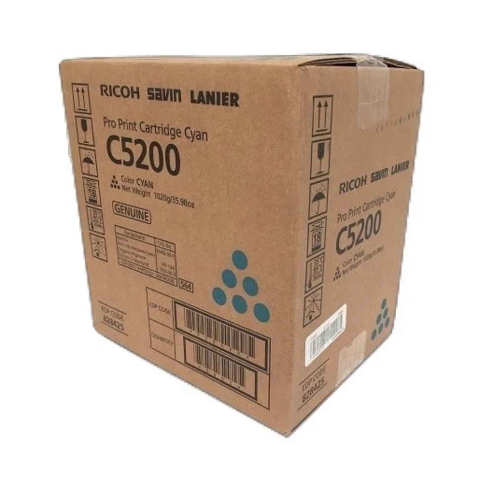 828429 - Тонер голубой тип C5200 (PRO) для Ricoh ProC52xxS (42000стр при 5% заполнении, 24000 при 8,75% заполнении)
