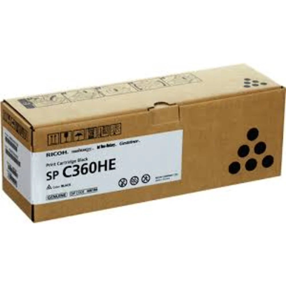 Картридж лазерный Ricoh SP C360HE 408184 черный (7000стр.) для Ricoh SP C360DNw/SP C360SNw/SP C360SFNw/SP C361SFNw
