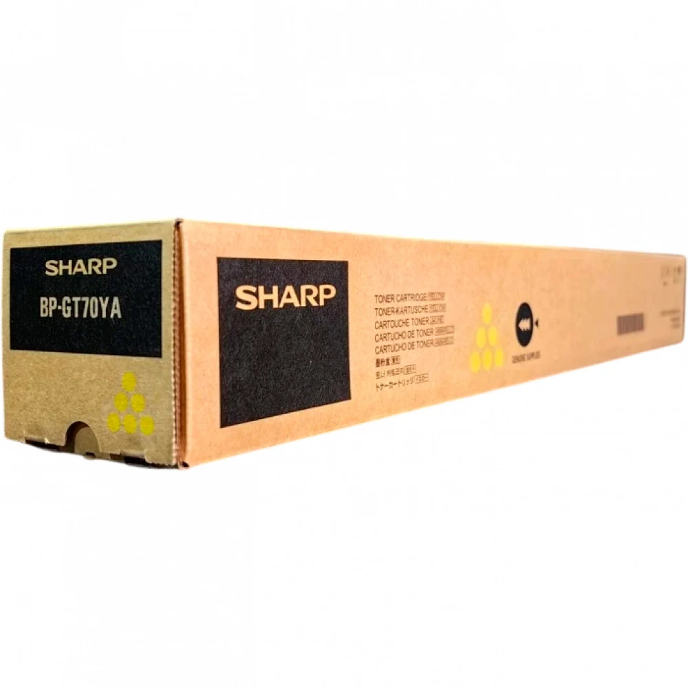 BPGT70YA Тонер-картридж Sharp желтый для Sharp BP50Cxx/BP55C/BP60Cxx/BP70Cxx (24 000стр.) (BP-GT70YA