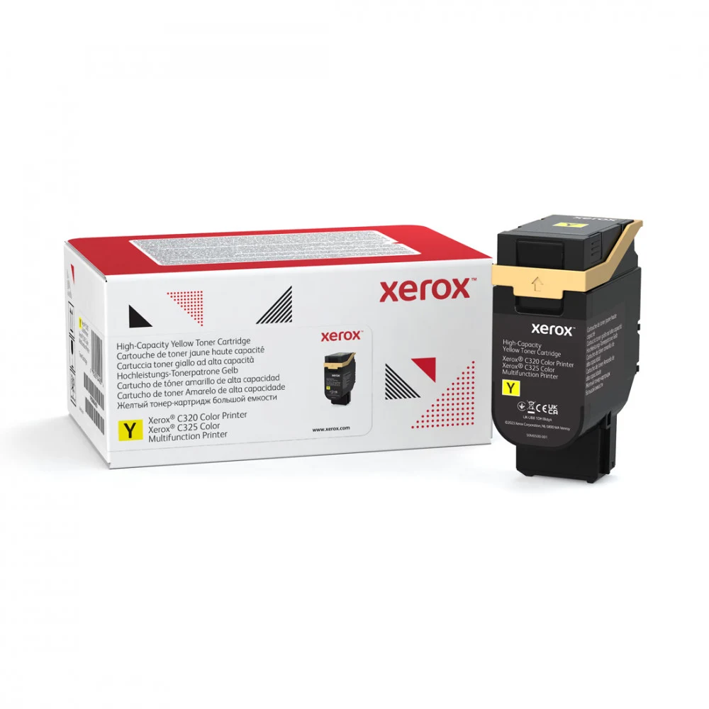 Тонер-картридж повышенной емкости, Xerox, 006R04834 (желтый), Для Xerox C320/C325, 5 500 страниц (А4)