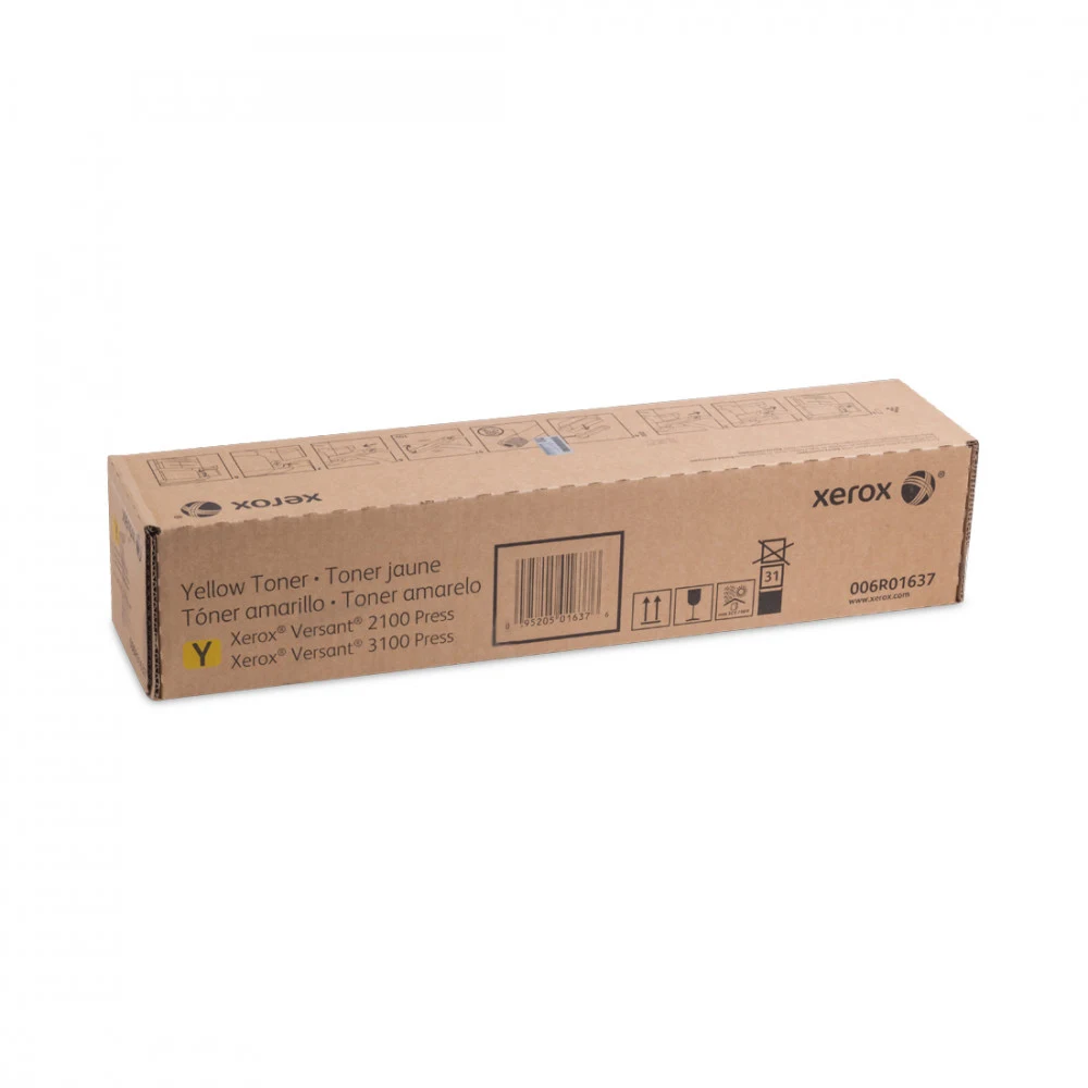 Тонер-картридж, Xerox, 006R01637 (жёлтый), Для Xerox Versant 2100/3100/4100, 55 000 страниц (А4)
