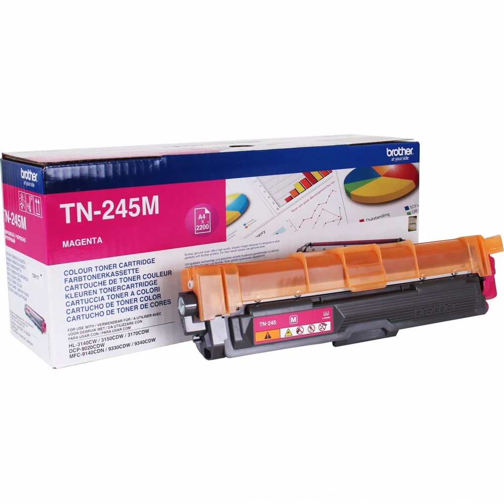 Тонер-картридж TN245M повышенной ёмкости для HL-3140CW, HL-3170CDW, DCP9020CW, MFC-9330CDW пурпурный (2200 стр)