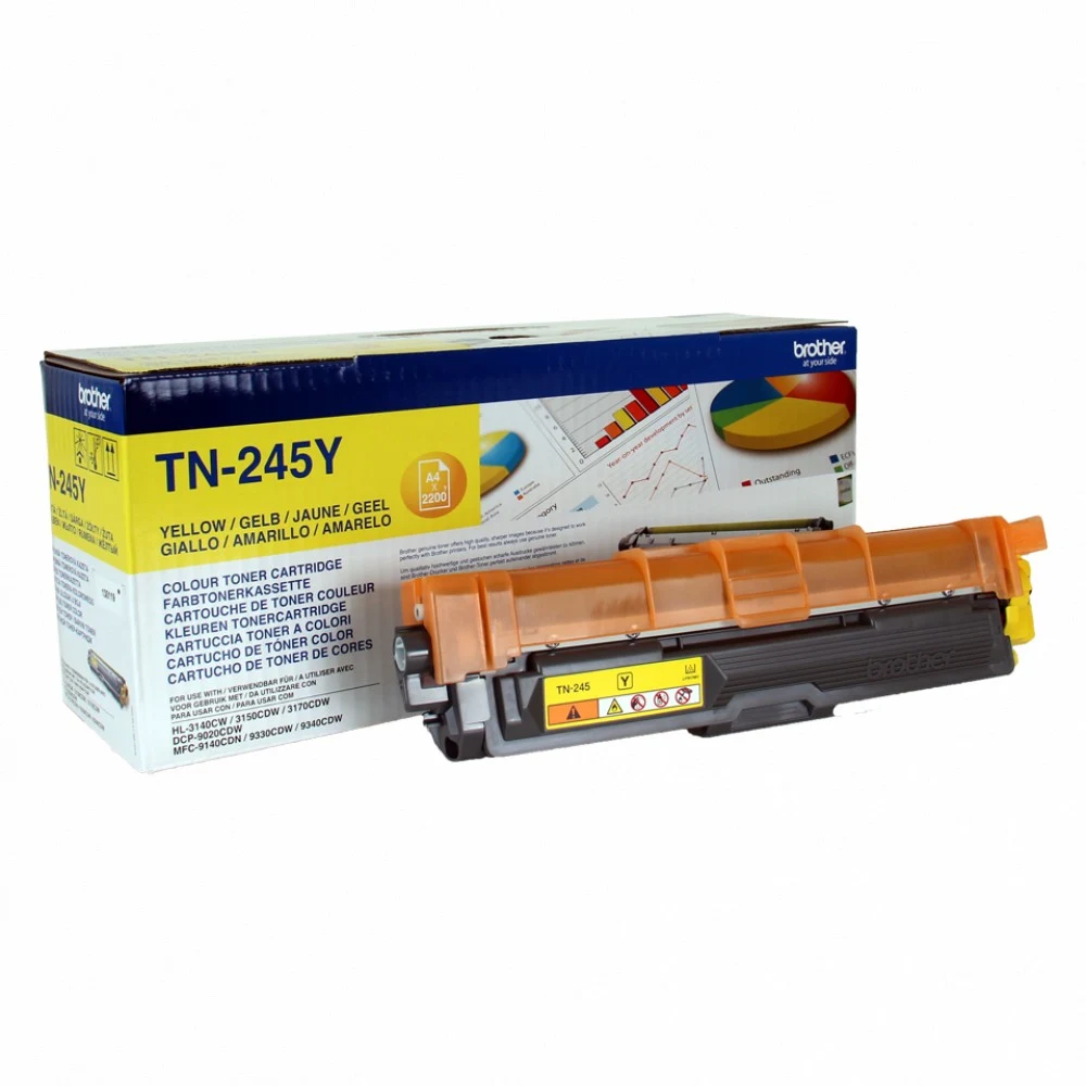 Тонер-картридж TN245Y повышенной ёмкости для HL-3140CW, HL-3170CDW, DCP9020CW, MFC-9330CDW жёлтый (2200 стр)