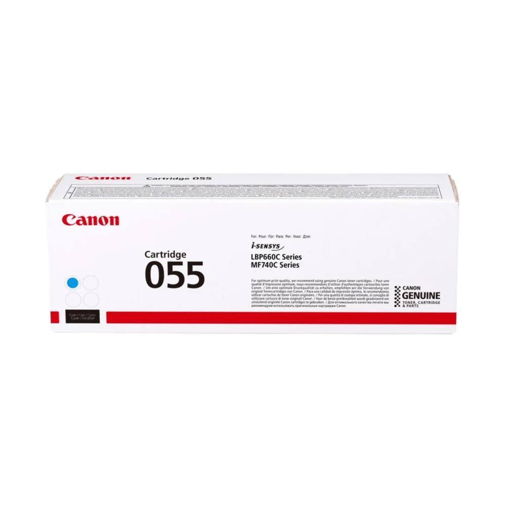 Картридж, Canon, CARTRIDGE 055 Cyan, 3015C002AA, для i-SENSYS LBP664CDW, MF741cdw/MF743cdw/MF745cdw/MF746cdw, 2 100 стр. (A4)