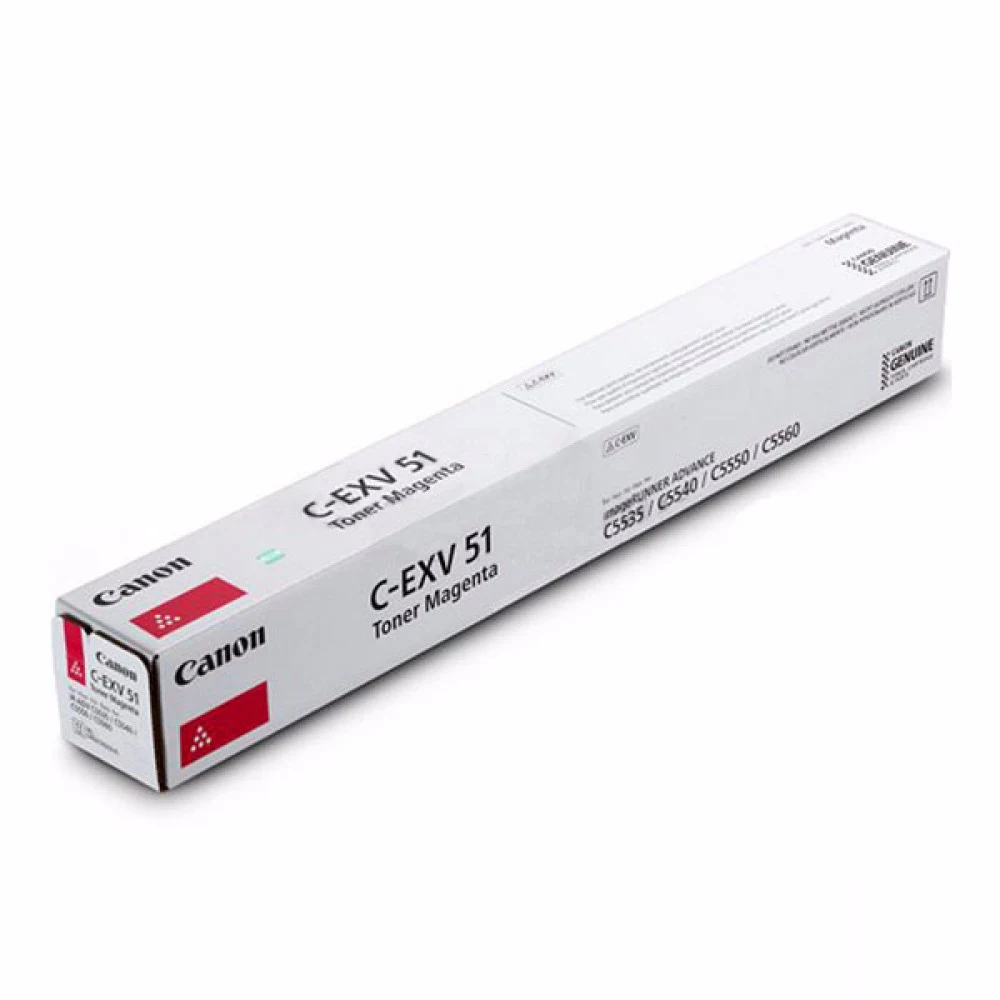 C-EXV 51 MAGENTA Тонер-картридж с пурпурным тонером для устройств Canon imageRUNNER ADVANCE C5535, C5535i, C5540i, C5550i, C5560i.
