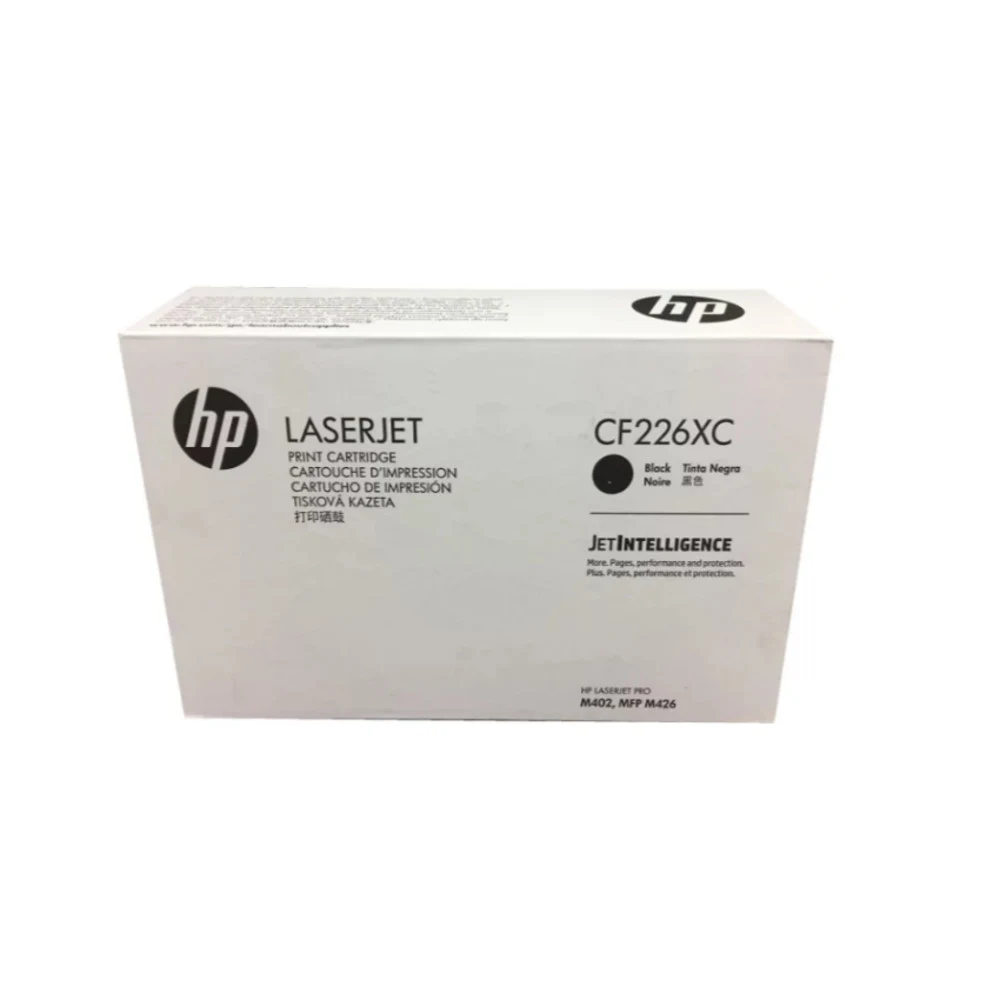 HP 26X Blk Contract LJ Toner Cartridge HP CF226XC Black Contract LaserJet Toner Cartridge. HP LaserJet Pro M402 MFP M426 high capacity 9000 ISO page black crtg. For authorize contract sale only.