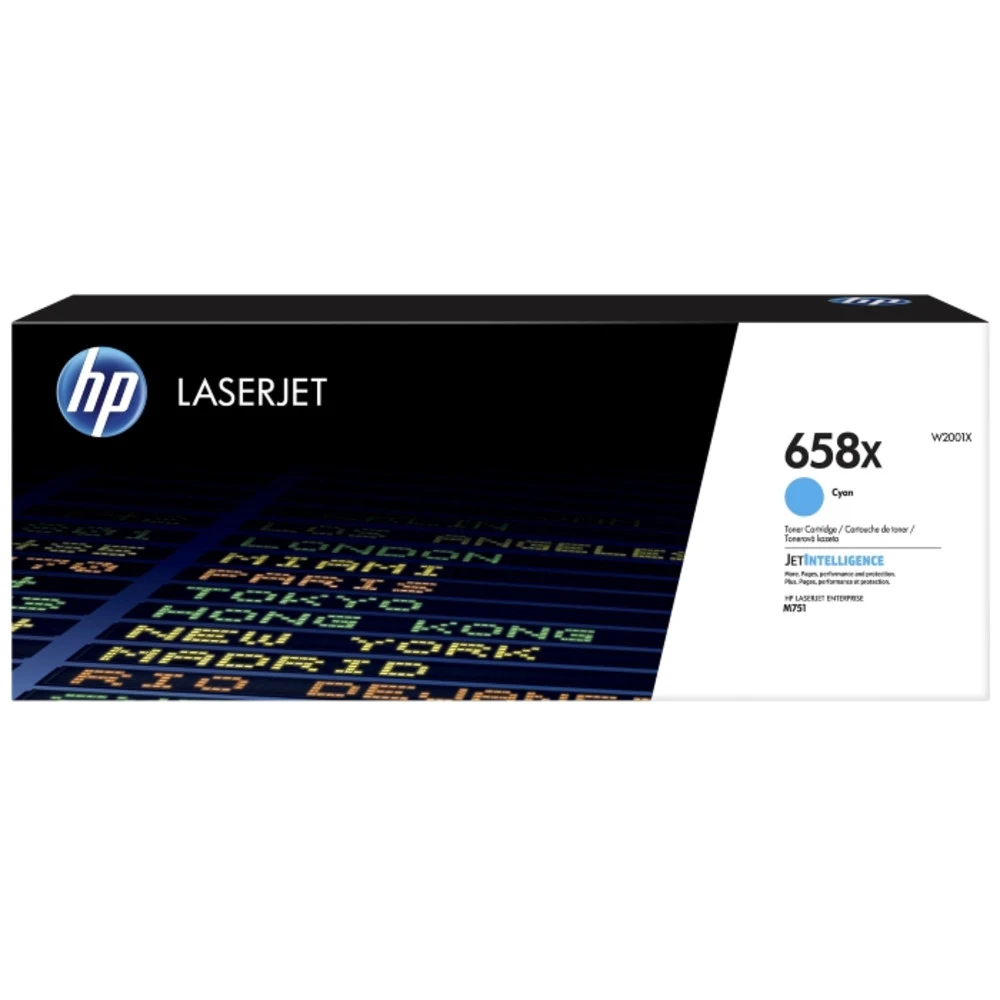 W2001X Картридж HP 658X голубой повышенной ёмкости для HP CLJ Enterprise M751 (28000 стр.)