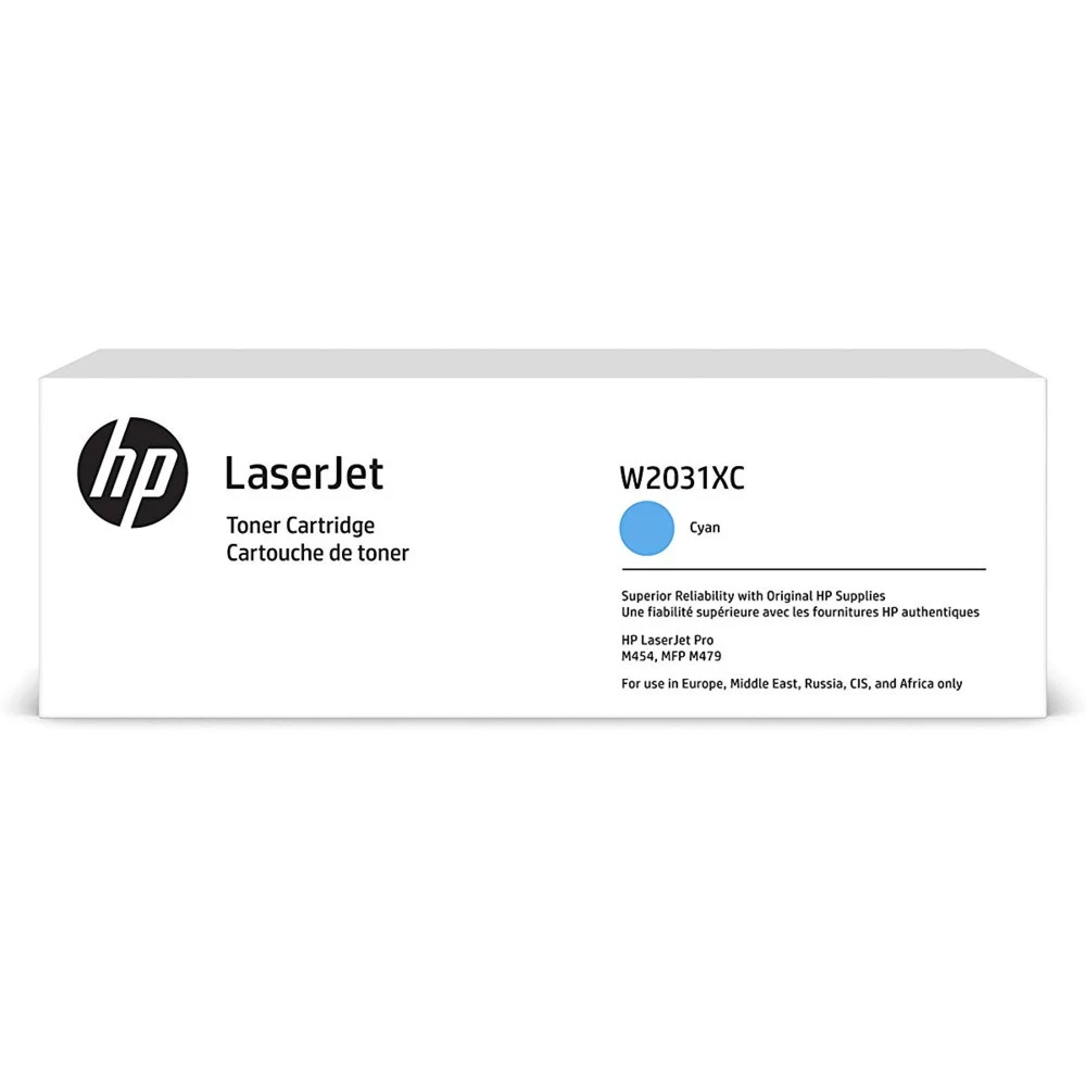 Картридж лазерный HP 415X W2031XC голубой (6000стр.) для HP LJ M454/MFP M479 (техн (плохая упаковка)