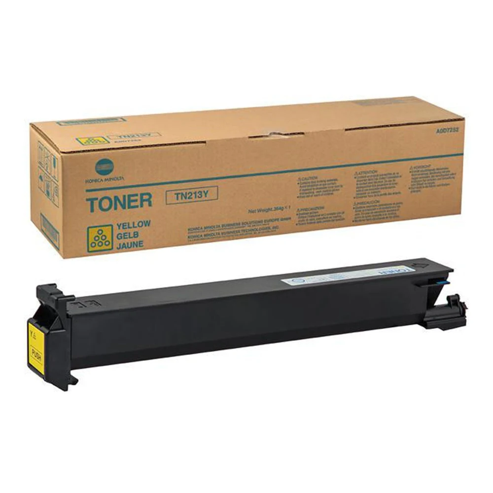 TN-213Y A0D7252 Тонер-картридж Konica-Minolta для bizhub C203/253 желтый(19000стр.)