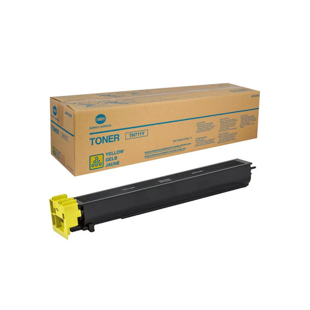 Тонер-картридж Konica-Minolta bizhub C654/754/Pro C754 желтый TN-711Y ресурс 31,5K