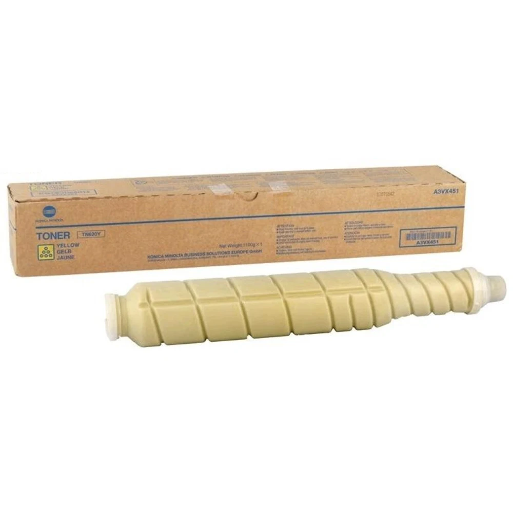 Konica Minolta toner cartridge TN-620Y yellow bizhub PRO C1060L 64 000 pages the same A3VX25J