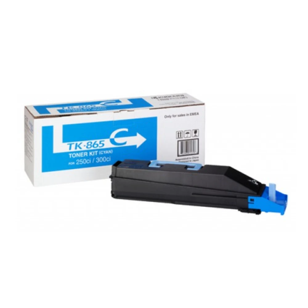 TK-865C 1T02JZCEU0 Тонер-картридж для Kyocera TASKalfa 250ci/ 300ci, Cyan (12 000 стр.)