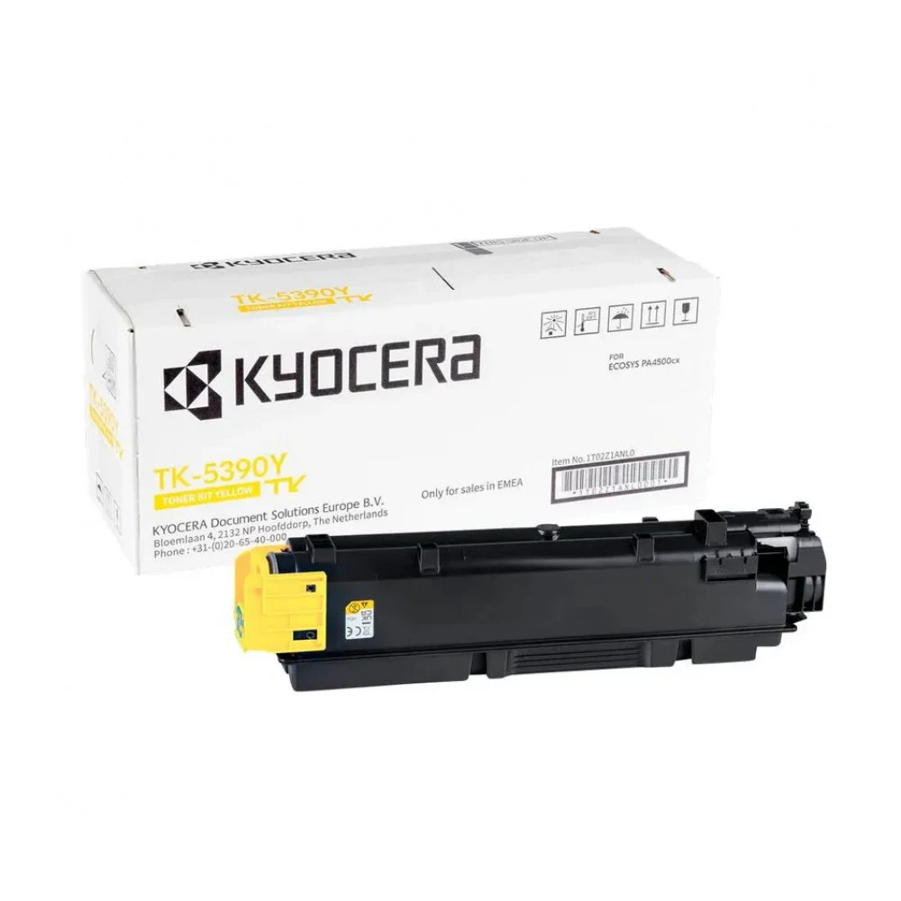 Тонер Kyocera Тонер-картридж TK-5390Y для ECOSYS PA4500cx жёлтый (13000 стр.)
