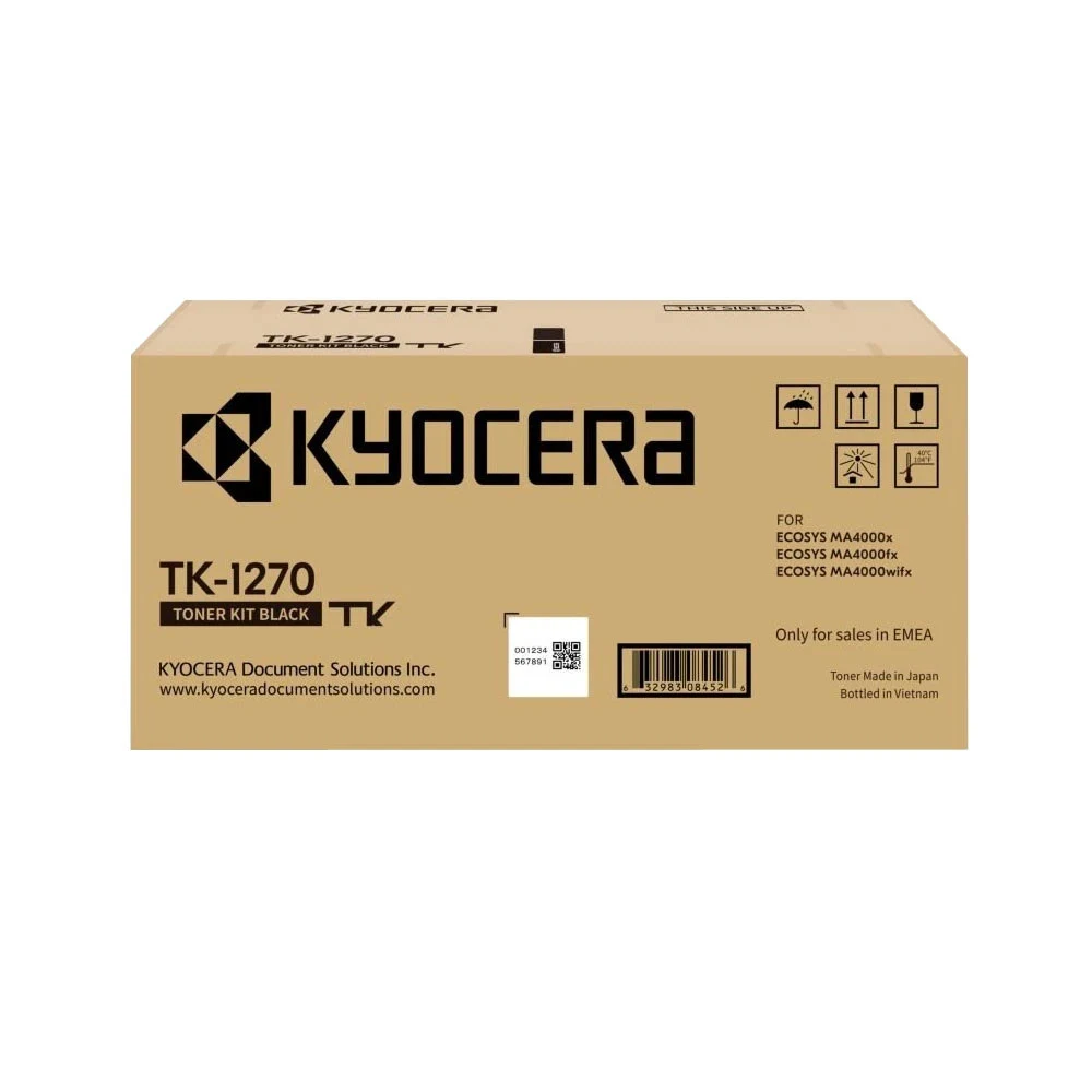 Картридж лазерный Kyocera TK-1270 1T0C140NL0 черный (10000стр.) для Kyocera MA4000x/MA4000fx/MA4000wifx