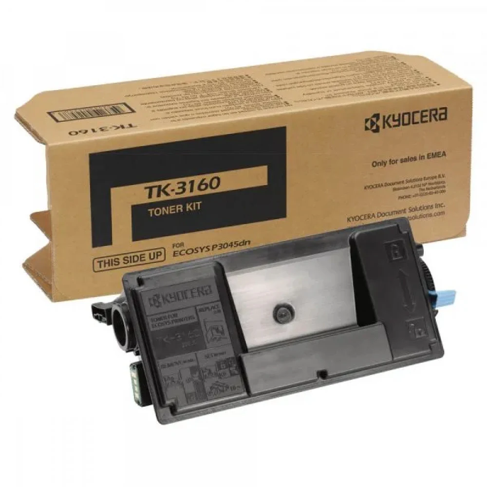 Тонер Kyocera Тонер-картридж TK-3160 для P3045dn/P3050dn/P3055dn/P3060dn/P3145dn/P3150dn/P3155dn/P3260dn/M3145dn/M3645dn/M3860idn/M3860idnf (12500 стр.)