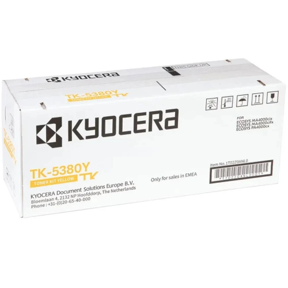 Картридж лазерный Kyocera TK-5380Y 1T02Z0ANL0 желтый (10000стр.) для Kyocera PA4000cx/MA4000cix/MA4000cifx