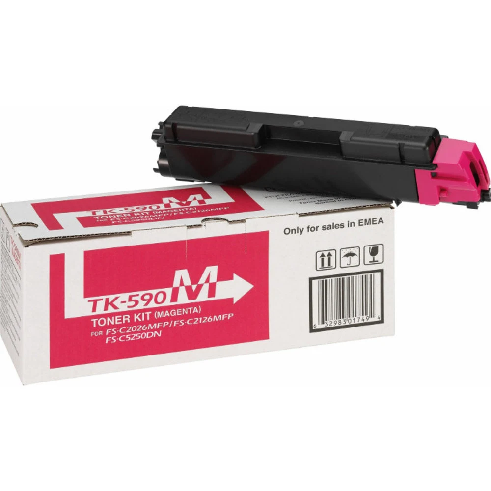 Тонер-картридж TK-590M 5 000 стр. Magenta для FS-C2026MFP/C2126MFP/C2526MFP/C2626MFP/C5250DN, P6026CDN/P6526CDN