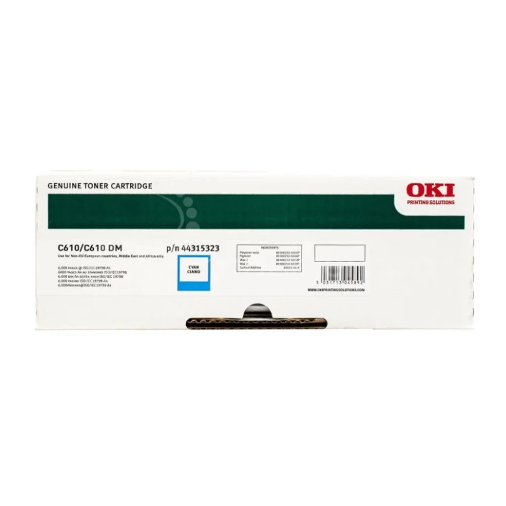 Тонер-картридж Oki C610 6K (cyan)