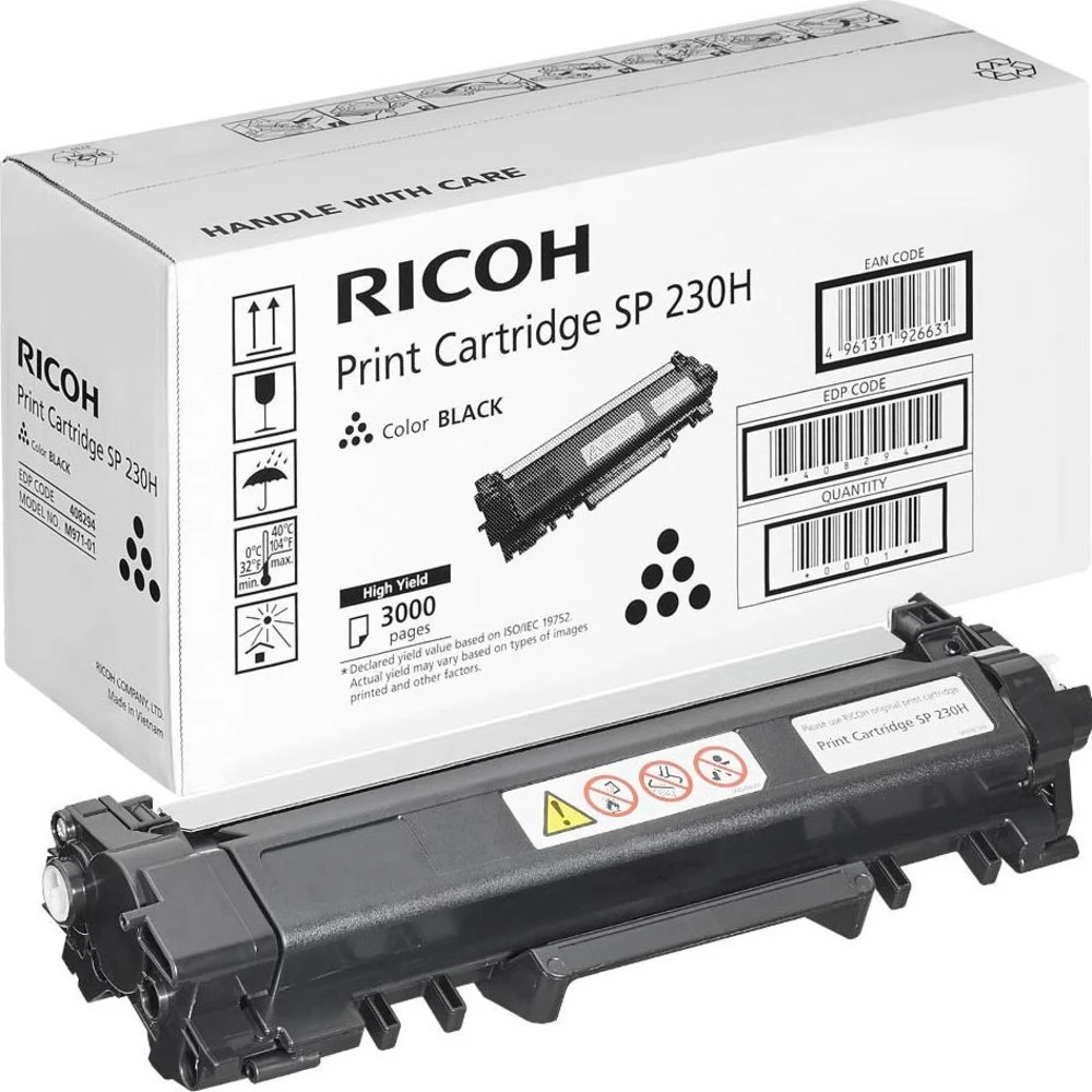 Тонер-картридж Ricoh SP 230H для SP 230DNw/SP 230SFNw. Чёрный. 3 000 страниц.