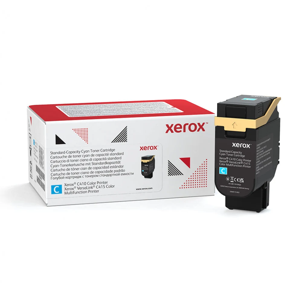 Тонер картридж стандартный, синий Xerox VLC410/415 (2000 страниц)/ Cyan Standard Capacity Toner Cartridge, Xerox VLC410/415 (2,000 Pages)