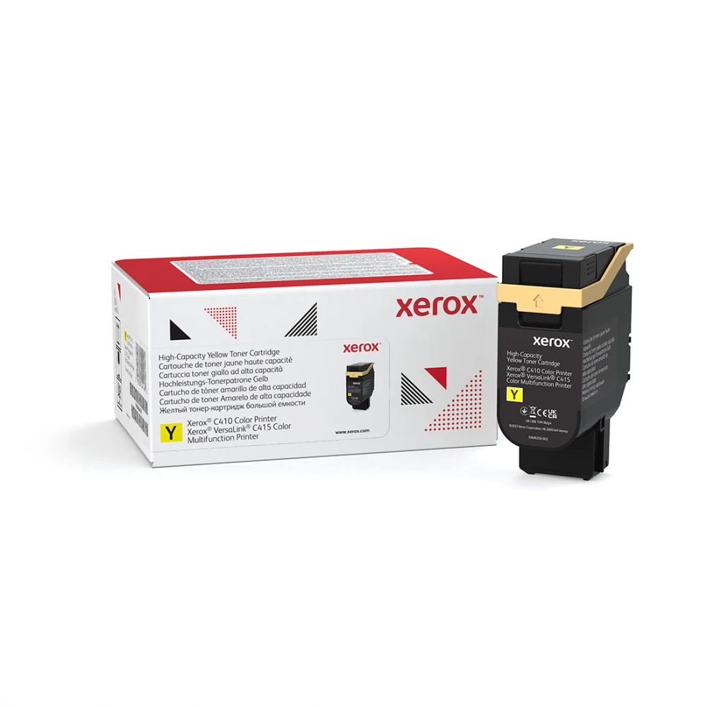 Тонер картридж большой емкости, желтый Xerox VLC410/415 (7000 страниц)/ Yellow High Capacity Toner Cartridge, Xerox VLC410/415 (7,000 Pages)