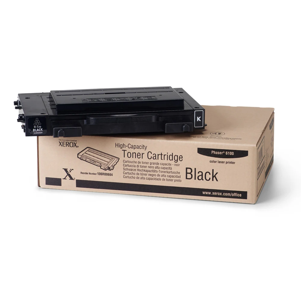 106R00684 Тонер-картридж к Xerox Phaser 6100 большой емкости Black (7000 стр.)