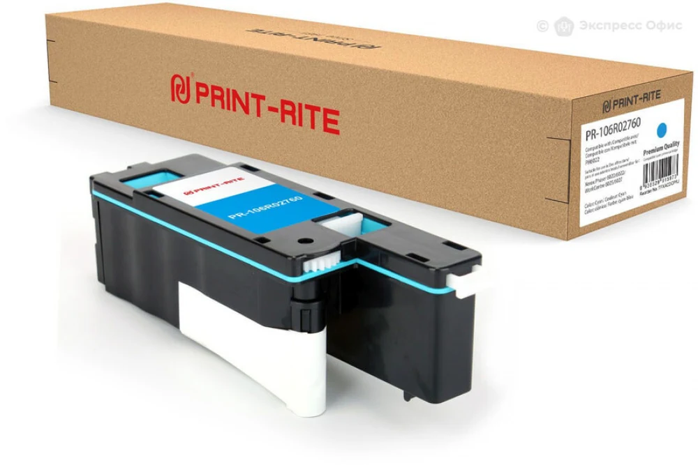 Тонер-картридж стандартной емкости, Xerox, 106R02760 (голубой), Для Xerox WorkCentre 6025/6027, Phaser 6020/6022, 1 000 страниц (А4)