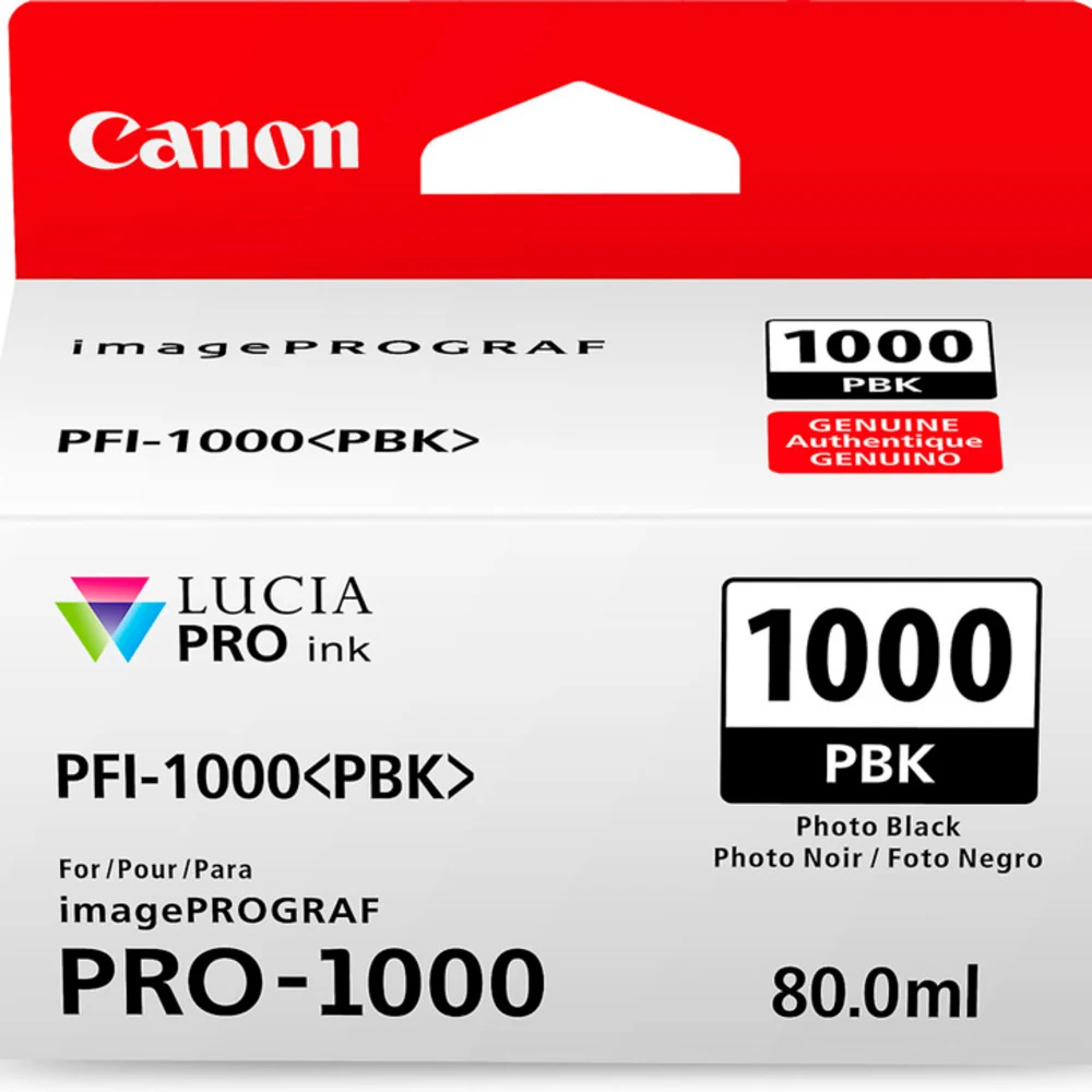 Картридж струйный Canon PFI-1000 PBK 0546C001 фото черный (80мл) для Canon imagePROGRAF PRO-1000