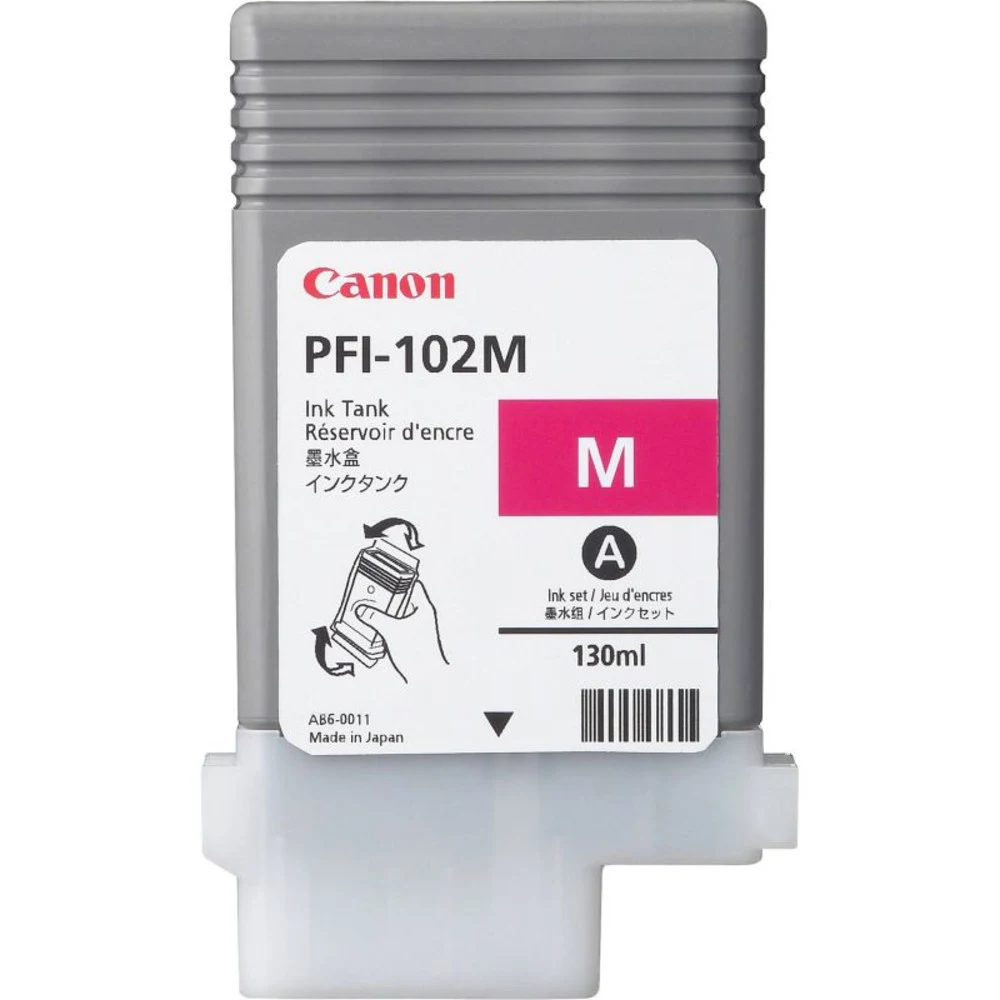 Картридж Canon PFI-102M Ink №102 magenta 130 ml Модель: Canon iPF510., Canon iPF605, Canon iPF610., Canon iPF710, Canon LP17