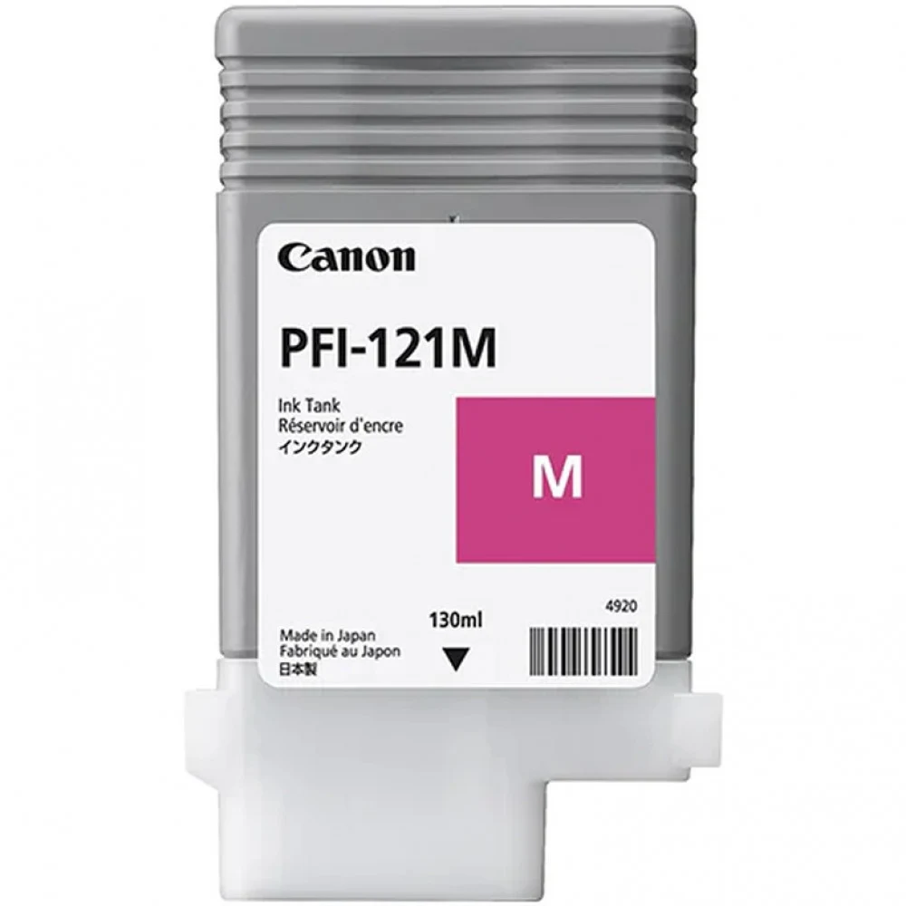 Картридж CANON PFI-121 M пурпурный, 130 мл для Canon imagePROGRAF TM250/TM255/TM350/TM355
