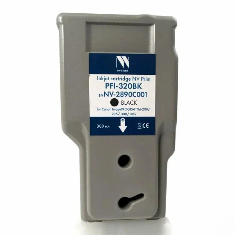 Картридж Canon/PFI-320 BK/Струйный/черный/№320/300 мл/для imagePROGRAF TM-200/TM-205/TM-300/TM-305 2890C001