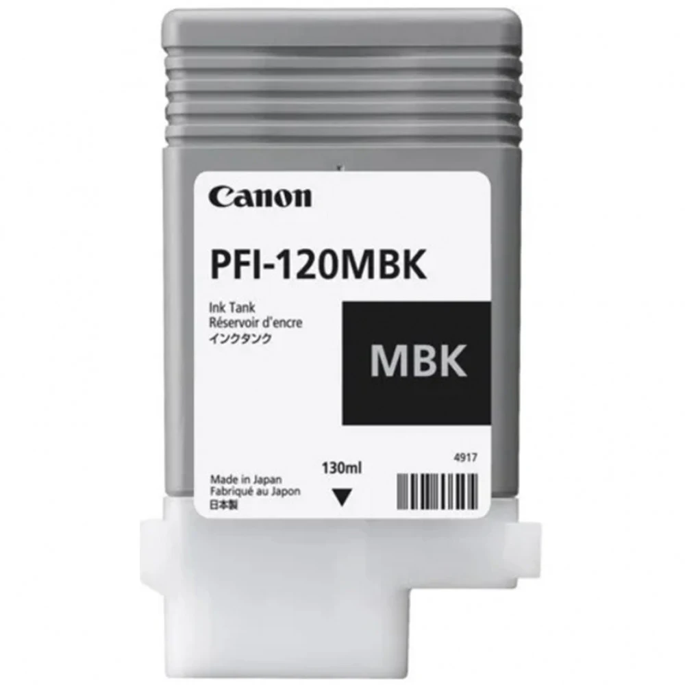 Чернила, Canon, Ink Tank PFI-120 Matte Black, 2884C001AA, для Canon imagePROGRAF TM-200/TM-205/TM-300/TM-305/TM-350, 130 мл