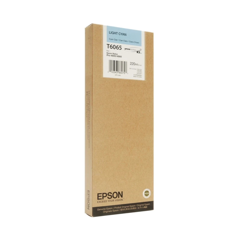 Картридж Epson C13T606500 SP-4880 светло-голубой Вид: картридж Производитель: Epson Ресурс: 220 мл Тип: Картридж EPSON Тип печати: струйная Цвет: светло-голубой