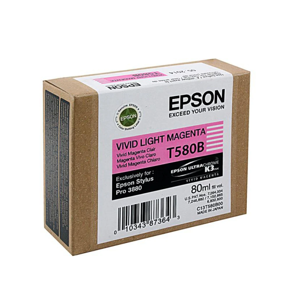 Картридж струйный Epson T580B C13T580B00 светло-пурпурный (80мл) для Epson St Pro 3800