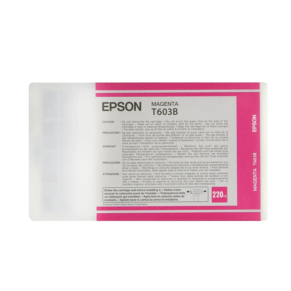 Картридж струйный Epson T603B C13T603B00 пурпурный (220мл) для Epson St Pro 7880/9800