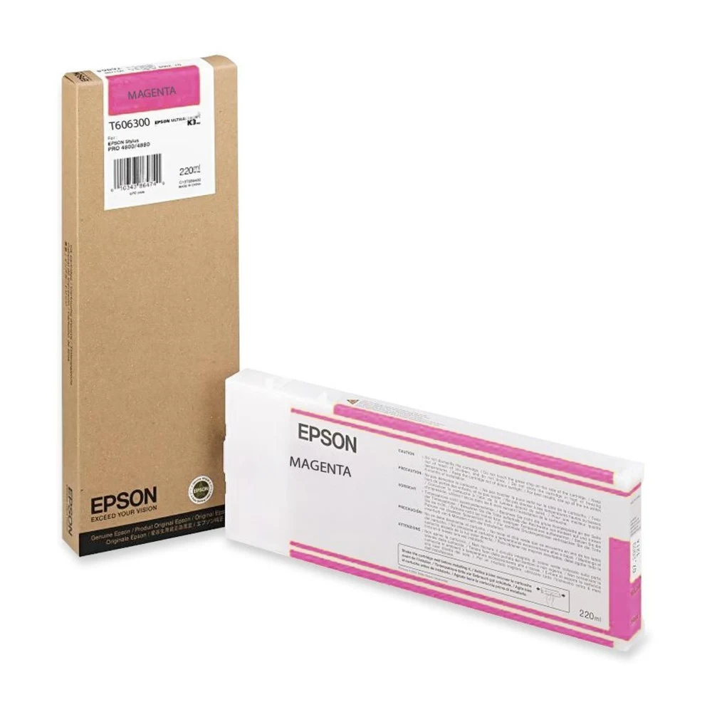 Картридж струйный Epson T606С C13T606C00 светло-пурпурный (220мл) для Epson St Pro 4880