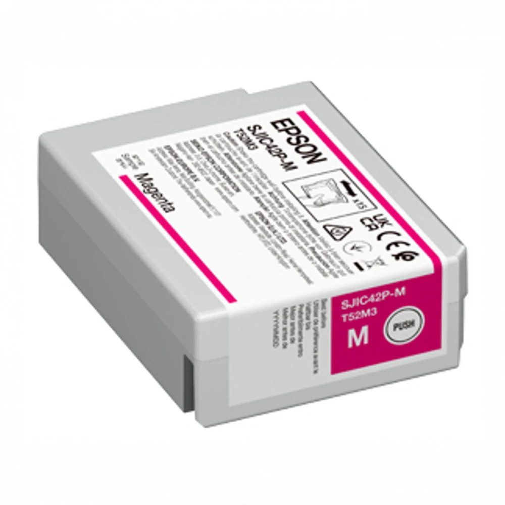 Картридж Epson C13T52M340 SJIC42P-M Ink cartridge for ColorWorks C4000e ( Magenta)