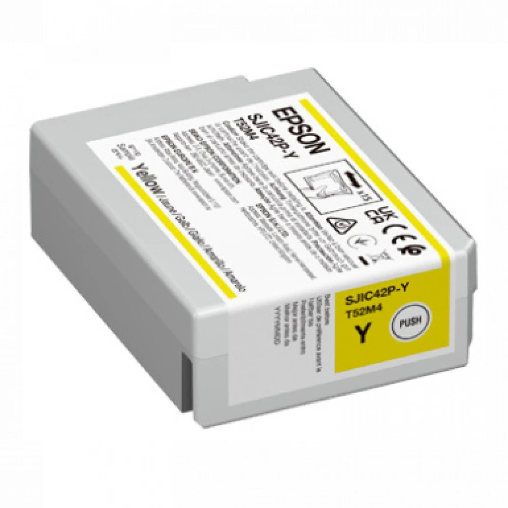 Картридж Epson C13T52M440 SJIC42P-Y Ink cartridge for ColorWorks C4000e ( Yellow)