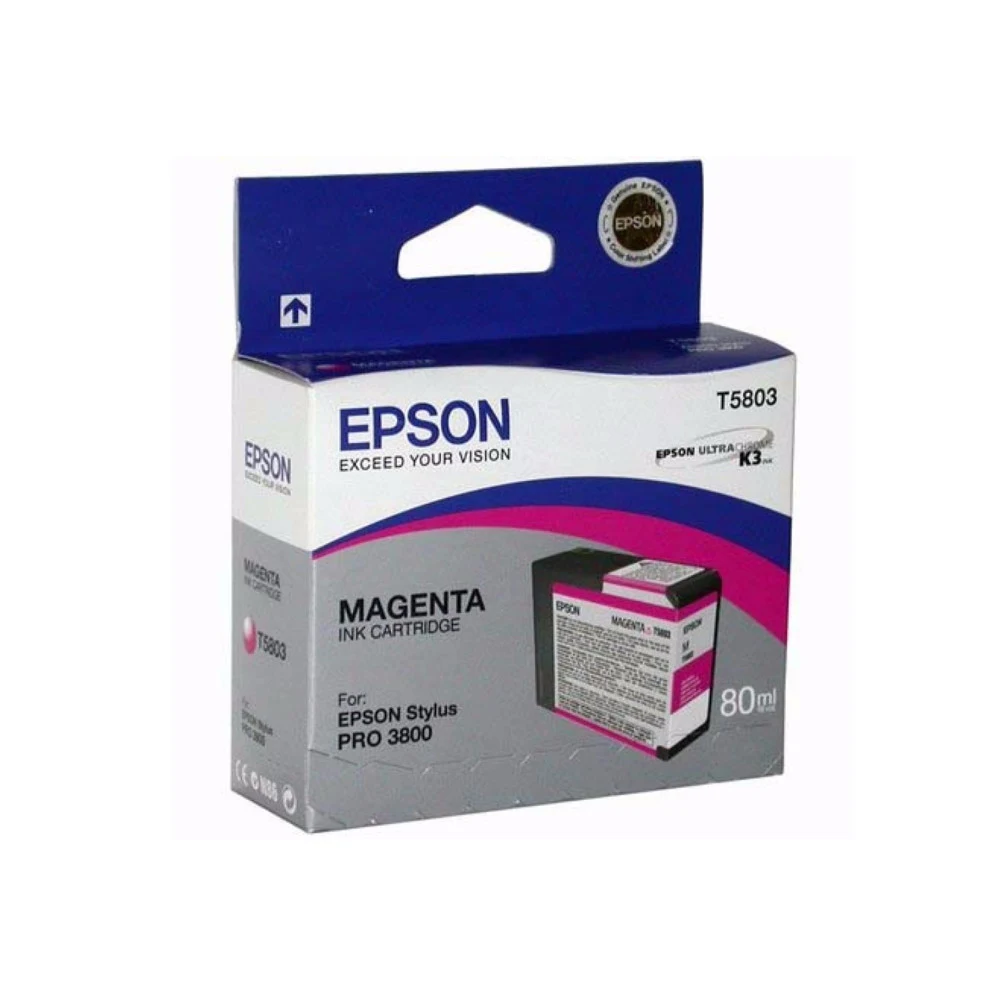 Картридж Epson C13T580300 STYLUS PRO 3800 пурпурный Вид: Картридж Для бренда: Epson Производитель: Epson Ресурс: 80 мл Тип: Картридж EPSON Тип печати: Струйная Цвет: Пурпурный