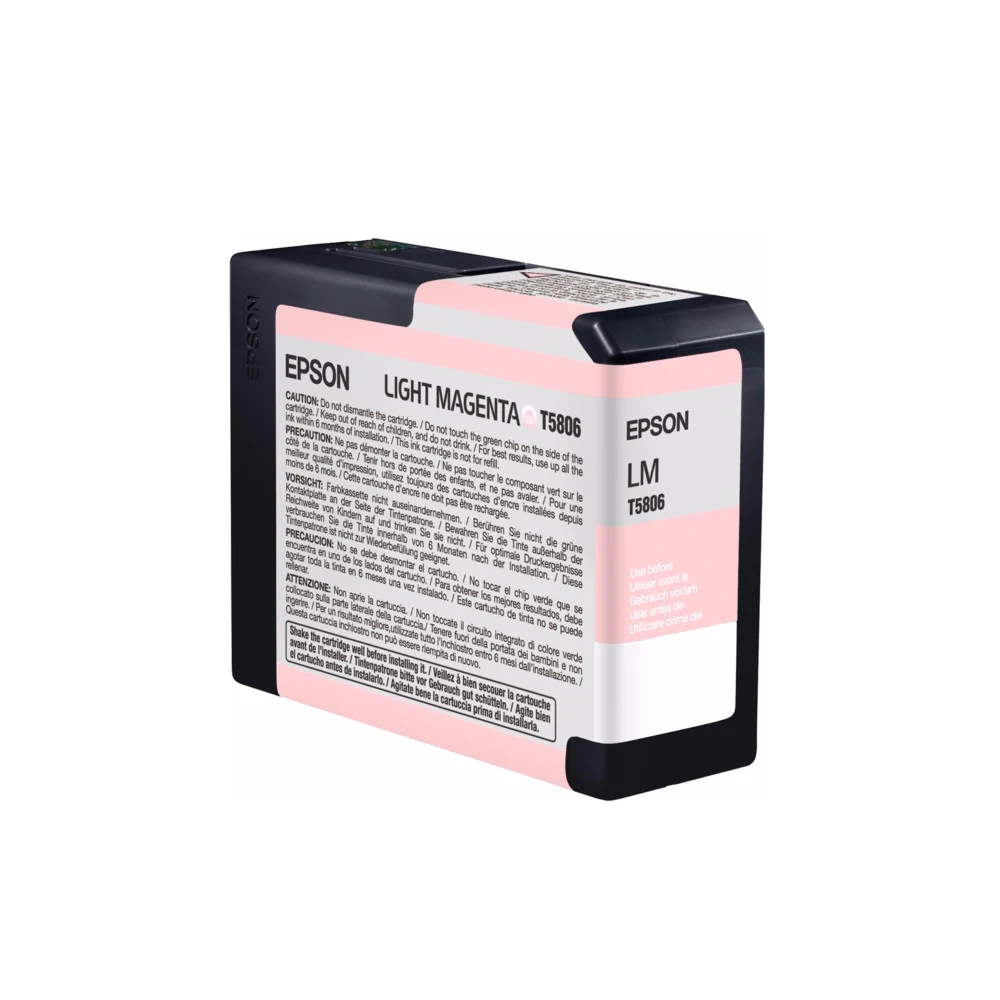 Картридж Epson C13T580600 STYLUS PRO 3800 светло-пурпурный Вид: Картридж Для бренда: Epson Производитель: Epson Ресурс: 80 мл Тип: Картридж EPSON Тип печати: Струйная Цвет: Светло-пурпурный
