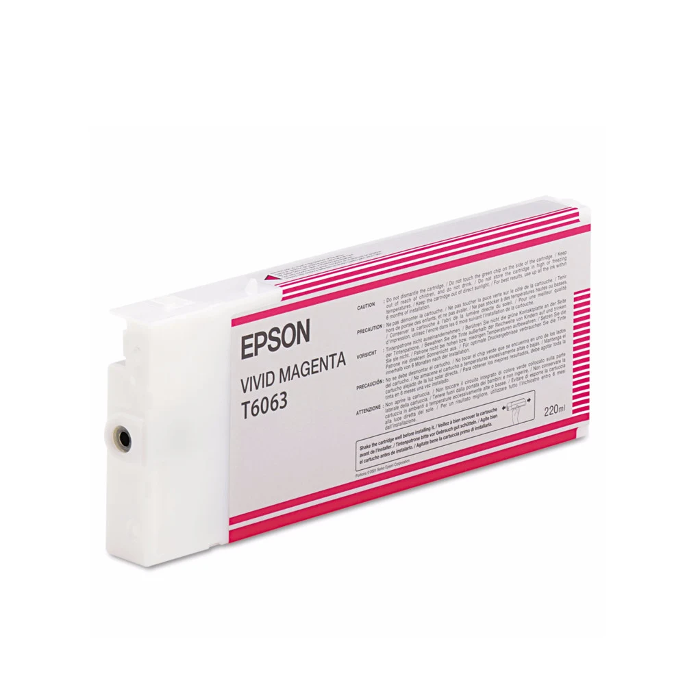 Картридж Epson C13T606300 SP-4880 пурпурный Вид: Картридж Для бренда: Epson Производитель: Epson Ресурс: 220 мл Тип: Картридж EPSON Тип печати: Струйная Цвет: Пурпурный