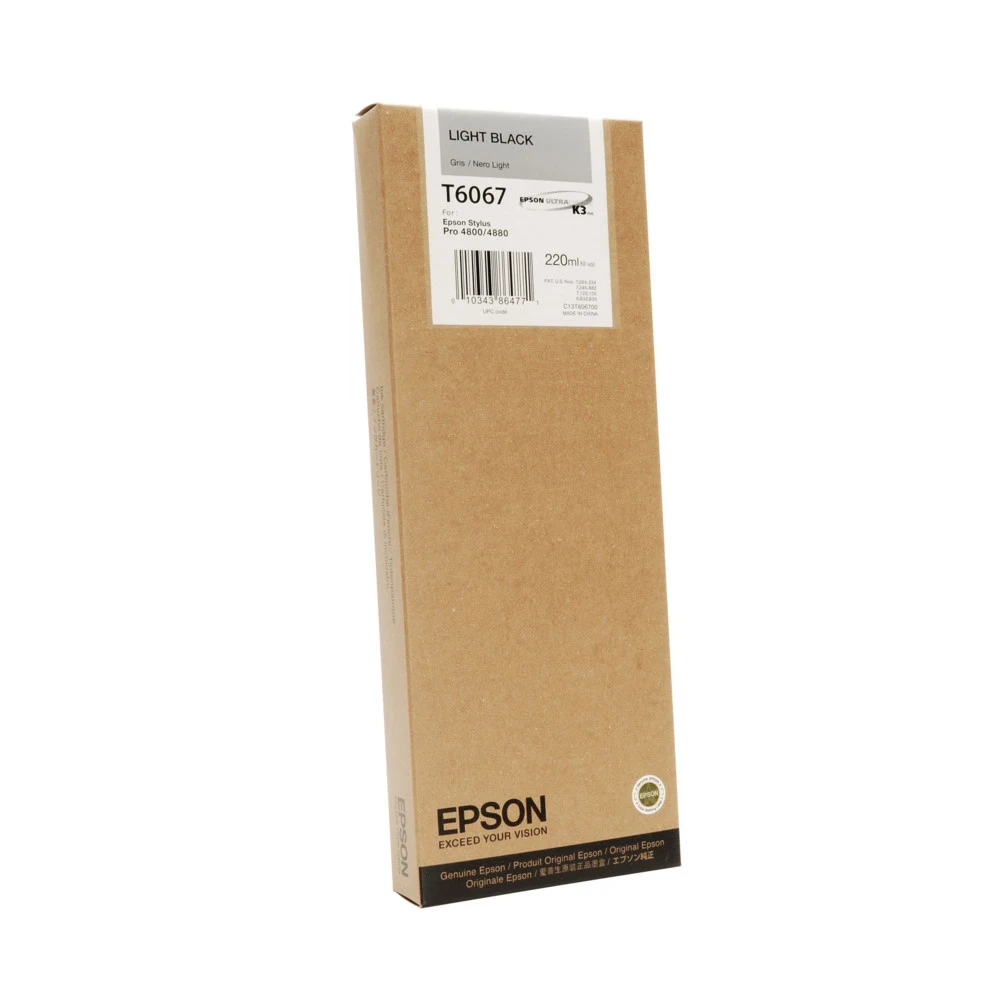 Картридж Epson C13T606700 SP-4880 серый Вид: картридж Производитель: Epson Ресурс: 220 мл Тип: Картридж EPSON Тип печати: струйная Цвет: серый