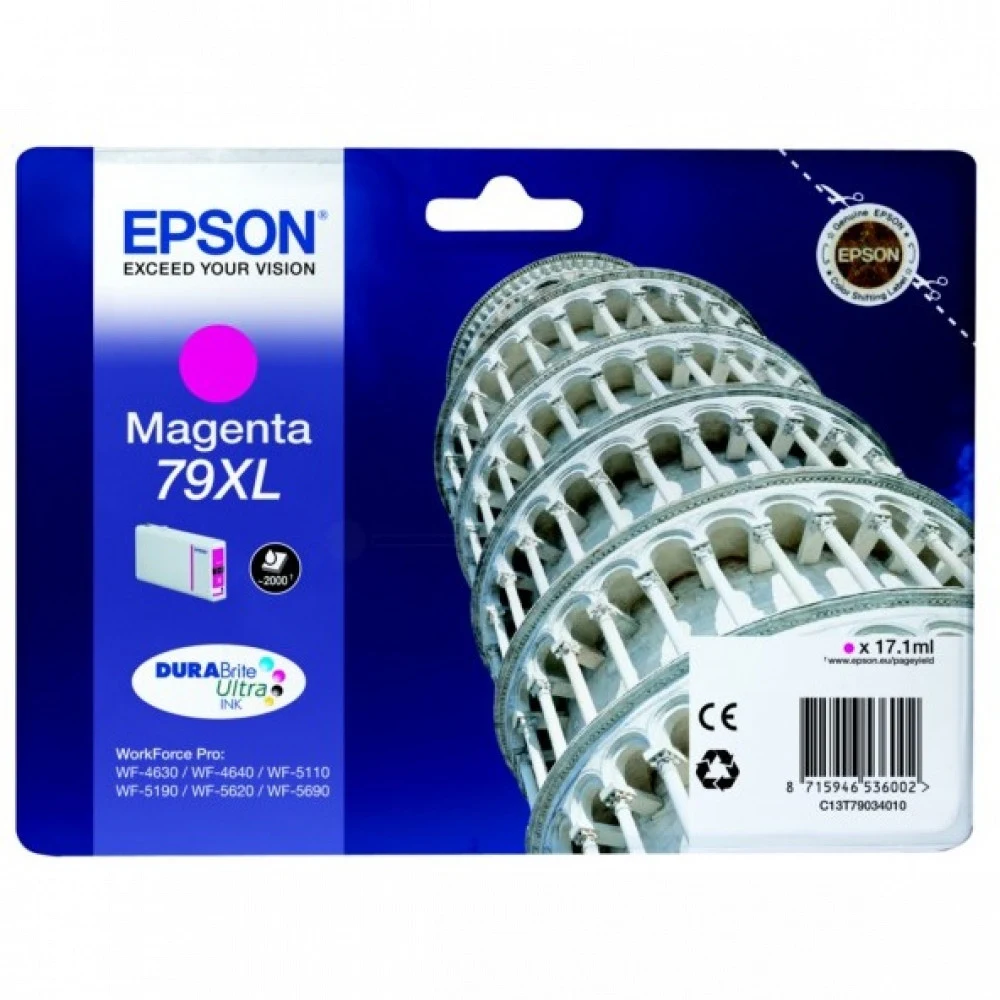 Картридж EPSON T7903 пурпурный повышенной емкости для WF-5110DW/WF-5620DWF