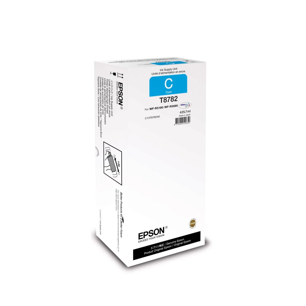 Картридж Epson C13T878240 WorkForce Pro WF-R5xxx series голубой Вид: картридж Производитель: Epson Тип: Картридж Тип печати: Струйная Цвет: Голубой
